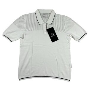 Foray Golf Shirt Womens L Knit Polo Zurich Classic Stretch Pickleball Ringer